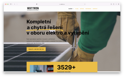 WATTRON a jeho nové webové stránky